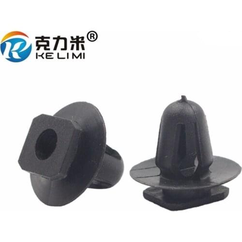 KE LI MI NO.25 Black Interior Door Card Guard Trim Panel Clips Universal