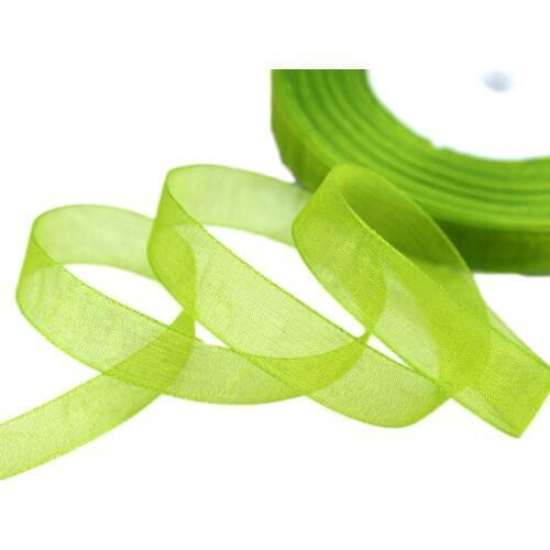 50 yards/roll) 1/2''(12mm) Wholesale fruit green organza ribbons gift wrapping decoration Christmas ribbons