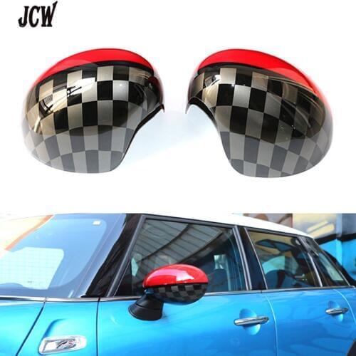 Car Side Mirror Shell Covers Caps Cover JCW John Design Fit For MINI Cooper 2014 F54 F56 F57 CLUBMAN