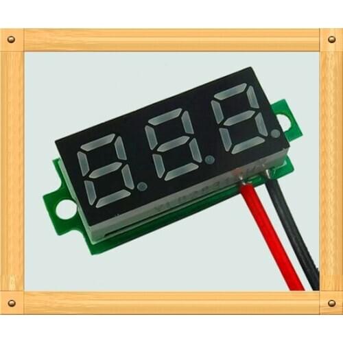 Free Shipping!!! 5pcs Miniature 0.28-inch two-wire digital /3.5-30V precision variable number of significant / digital voltmeter