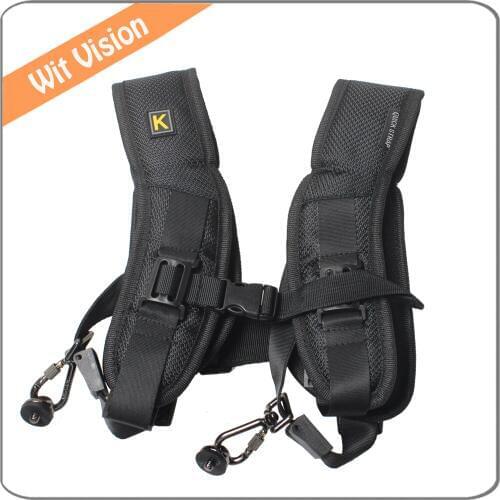 Quick Rapid Dual Shoulder Strap for 2 Digital SLR DSLR Sony Nikon Canon Cameras
