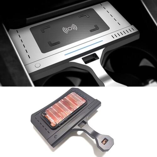 For BMW X5 G05 X6 G06 X7 G07 2019 2020 15W fast charging QI car wireless charger phone charger charging panel plate for iPhone