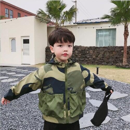 Raincoats Spring Fors 2 3 4 5 6 7 8Years Boys Stylish Cool Fashion Hooded Jackets Coats