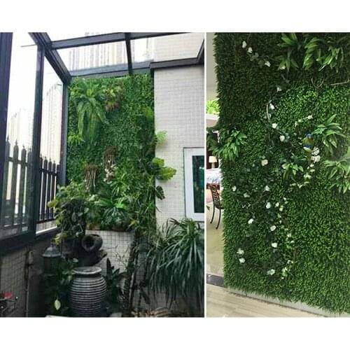 Artificial Leaf Fence Net Artificial Hedges Fence Faux Ivy Vine Leaf Decoration Simulation Green Plants For Outdoor Garden Decor