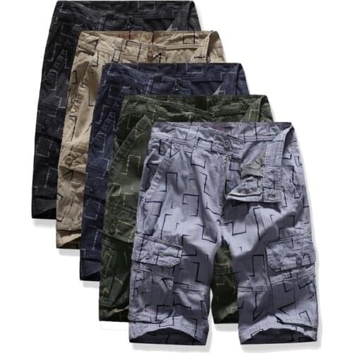 Mens brand new personalized fashion leisure business creative printing shorts overalls casual pants outdoor sweat shorts