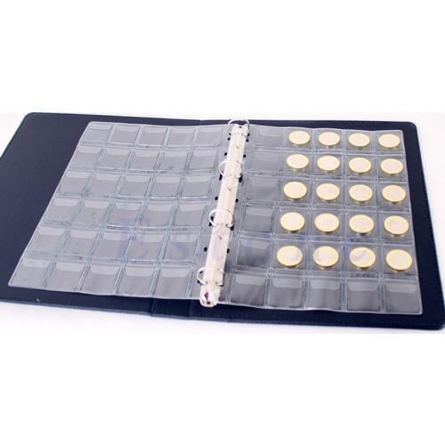 New Plastic 20/30/42 Pockets Classic Coin Holders Sheets for Storage Collection Album Pockets Coin Storage Interleaf Album Pages