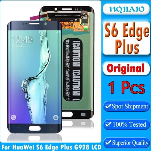 Original For Samsung Galaxy S6 edge Plus LCD Display Touch Screen Digitizer Assembly For S6 edge+ G928 G928F LCD Repair Parts