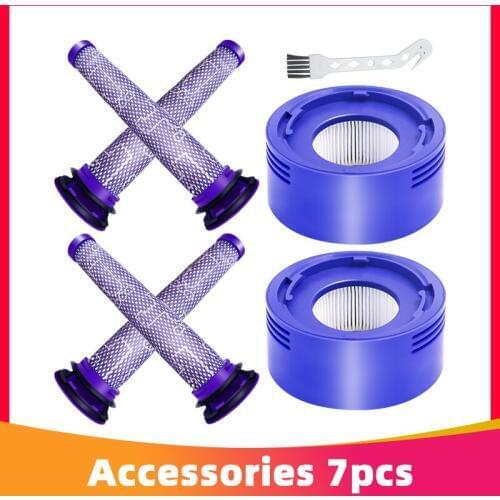 Pre-Filters + HEPA Post-Filters Replacements Compatible Dyson V7 and V8 Cordless Vacuum Cleaners