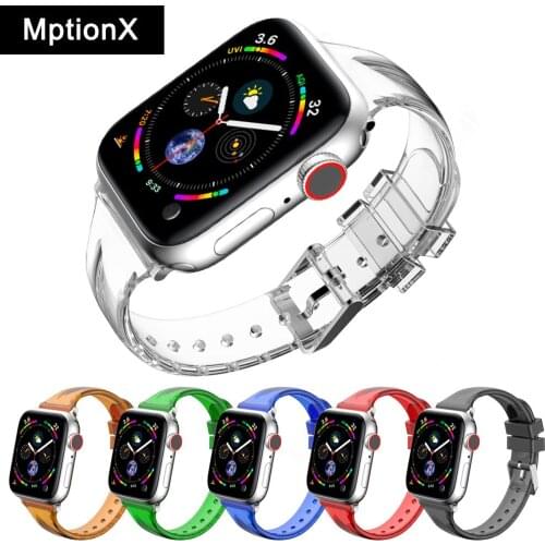 Soft Silicone Band for Apple Watch Strap 44/40/42/38mm Bracelet Women Sports Wristband for iWatch 6/5/4/3/2/1/SE Accessories