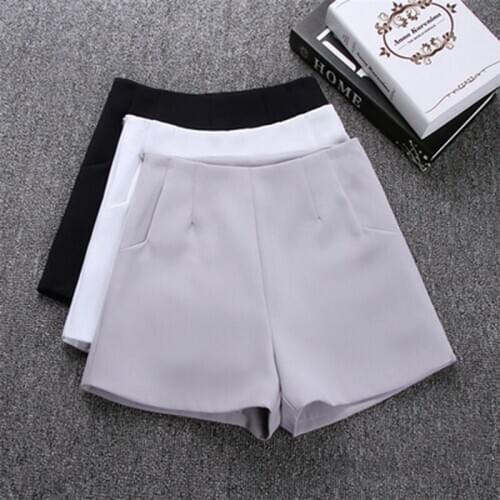 2021 New Summer hot Fashion New Women Shorts Skirts High Waist Casual Suit Shorts Black White Women Short Pants Ladies Shorts