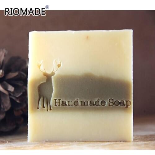 Acrylic Deer Handmade Soap Stamp Transparent With Handle Seal DIY Craft Soap Chapter Personality Resin Soap Stamp Z0594ML