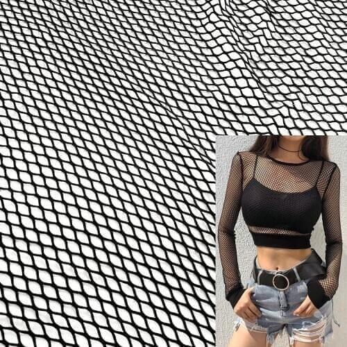 Sexy Fishnets Spandex Stretch Mesh French Designer Net Cloth For Fashion Shirt Apparel Sewing Lingerie tissu