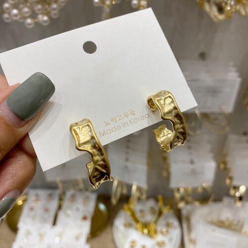 MENGJIQIAO2020 Punk Irregular Metal Circle Hoop Earrings For Women Students Statement Brincos Party Ear Accessory Jewelry