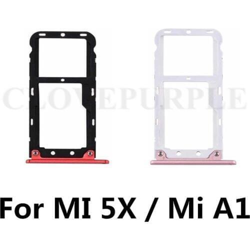 1PCS SIM Card Tray Holder Slot Adapter for Xiaomi 5X Mi 5X A1 MI5X Repair Parts