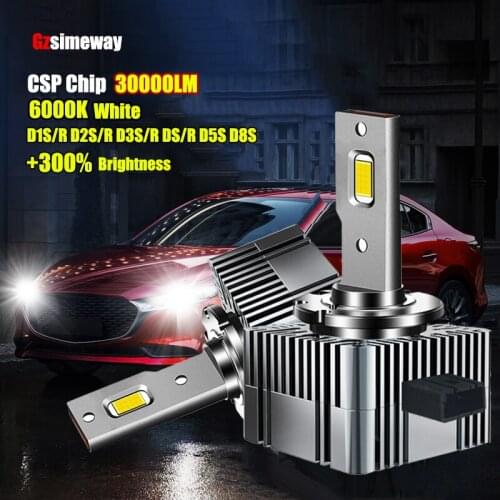 2PCS Car Light D1S D1R LED Bulb D3S D2S D2R D4R D4S D5S D8S Canbus LED Headlight 70W 30000LM Auto Lamp Plug And Play 6000K 12V