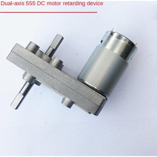 555 double shaft DC gear motor/large torque metal gear with multiple speed configurations, brand new product DIY