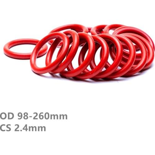 50x VMQ O Ring Seals Silicon Rubber Gasket M32-M62 OD33mm CS 2.4mm * 34/35/36/37/38/39/40/41/42/43/44/45/46/48/50/52/55/56/58/60