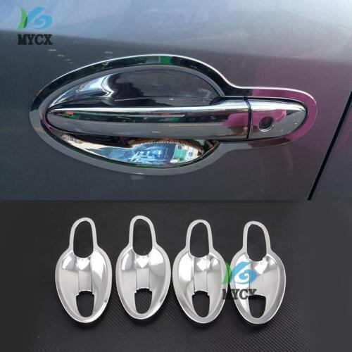 8PCS ABS Chrome Handle bowl Door Handle Cover Trims Car Decoration Exterior For Mazda CX-4 CX4 CX 4 2016 2017 2018 Accessories
