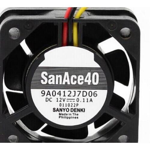 9A0412J7D06 4015 12V 0.11A 4CM 4CM 3wire