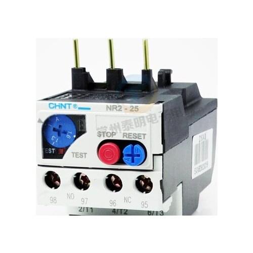 Free shipping 1PC high quality CHNT NR2-25/Z Thermal overload relay CJX2 1.6-2.5A/2.5-4A/4-6A/5.5-8A/7-10A Thermal Relay