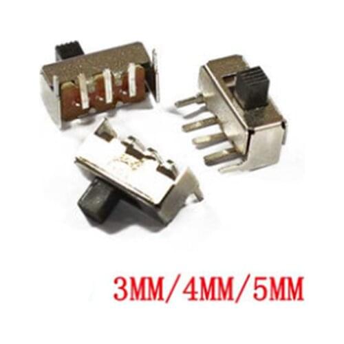 Free shipping 50PCS SS12F23 SS-12F23 SPDT 1P2T Toggle switch slide switches 5PIN 3 2 90 degree