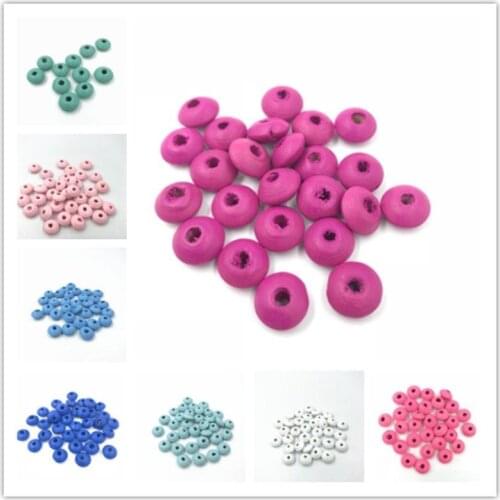 DIY 200pcs Mixed Wooden Spacer Beads Pacifier clip DIY Jewelry Accessories Bead 12mm
