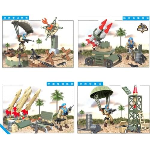 Modern military army action figures United Nations Peacekeeping forces building bricks ww2 weapons mini scenes mega blocks toys