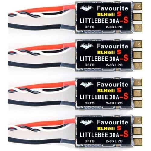 FVT Little Bee BLHeli-s SPRING 20A / 30A ESC 2-6 S Supports Mulitshot DSHOT Oneshot42 OneShot125 Multicopter