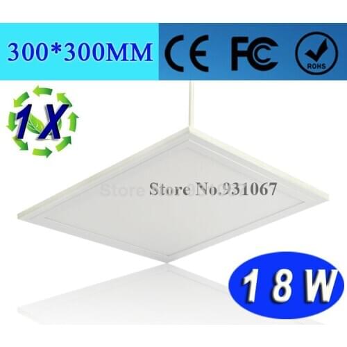 Hot Room Stroe Super Market 18W Square led panel light 300*300MM Warm White Light AC85-265V Free Shipping Wholesale 1pcs/lot