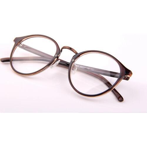Retro Round Reading Eye Glasses Frame Men Women Vintage Computer Myopia Eyeglasses Frame Brand Glasses Oculos De Grau Femininos