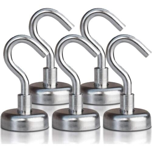 5/10 pcs Magnetic Hook For Home Fridge Kitchen Office Garage Powerful Hook Magnet Holder Suction Wall Hook Holder Support