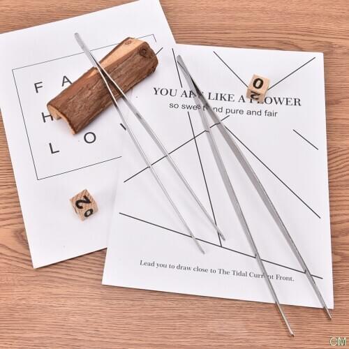 Stainless Steel Medical tweezers barbecue clip 12.5-30cm Dental Precision Long Straight Forceps BBQ safety consumption