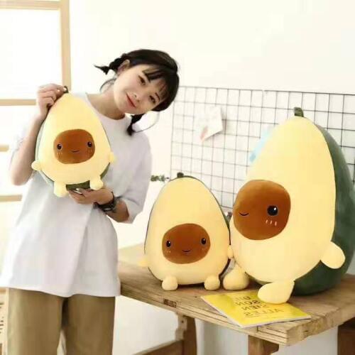 25/35/60CM Cute Avocado Stuffed Plush Toy Filled Doll Cushion Pillow Child Child Christmas Gift Girl Baby Girl