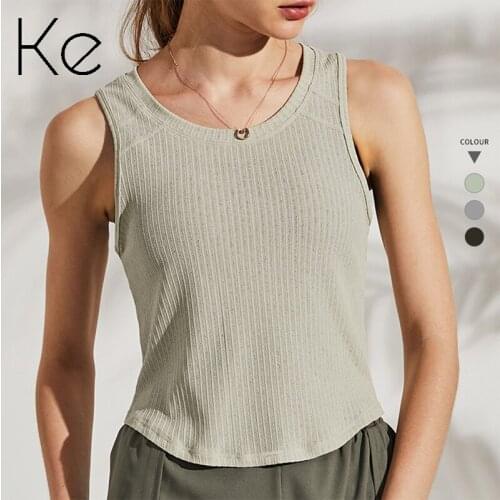 KE Fashion sports vest women loose clothing blouse thin style yoga wear summer