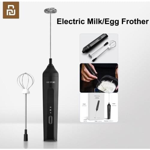 Youpin Milk Frother Handheld Electric Foamer Egg Beater Chocolate/Cappuccino Stirrer Portable 3Gears Blender Kitchen Whisk Tool