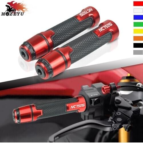 Motorcycle Plastic + aluminum 7/8"22mm Handlebar Grip Hand Grips For HONDA NC750S NC 750S 2014-2015 NC 750 S Motor Handle Bar