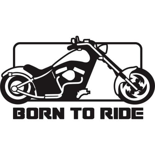 Born to ride motorcycle decal stickers chopper window sticker 20cm