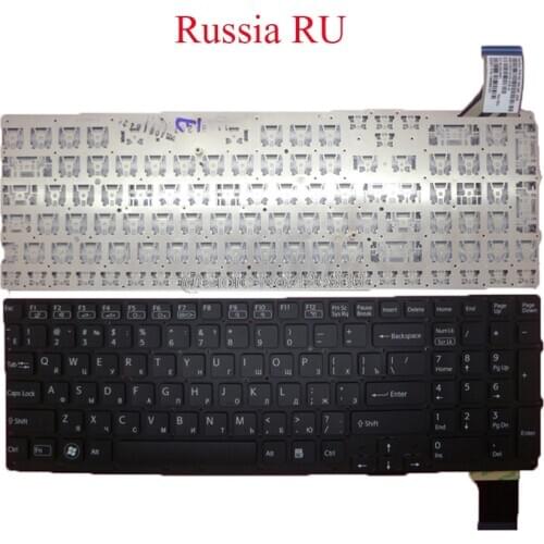 Laptop RU TR Keyboard For SONY For VAIO VPCSE VPC-SE Series 9Z.N6CBF.20R 148986151 550120A32U0-035-G 9Z.N6CBF.20T Russia Turkish