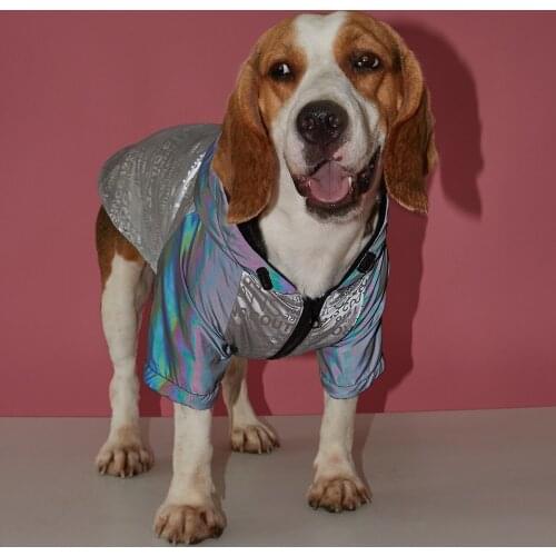 Dog Clothes Fashion Dog Coat Reflective Raincoat Pet Clothes Cotton Clothing Keep Warm Jacket clothes for pets