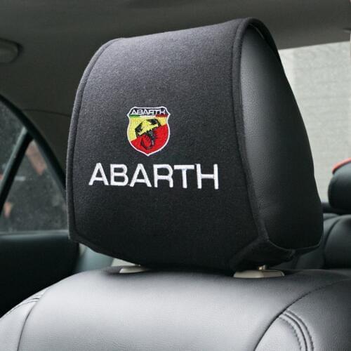 Hot car headrest cover fit for fiat punto abarth 500 stilo ducato palio bravo doblo Car Seat Cover