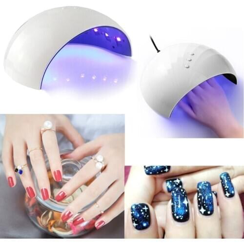 Portable 6W Mini UV Dryer UV Resin Curing Lamp 30s 60s Timer Nail Art Manicure Gel Dryer USB Charge Jewerly Making Tools