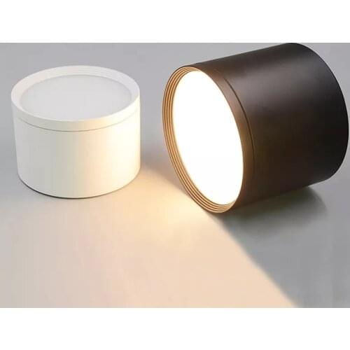 Surface Mounted Ceiling Lamp, SMD5730, 5W7W12W18W, AC85-265V, COB, Indoor Lighting Spotlight + Led Driver