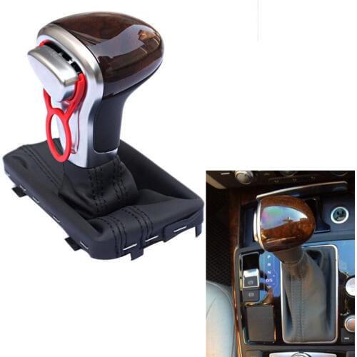 Car Leather Chrome GEAR Shift Knob shift knobs FOR AUDI A6 A7 A3 A4 A5 A6 c6 Q7 Q5 2009 2010 2011 2012 2014 4G1 713 139 R