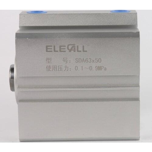 SDA63mm*45mm / 63mm Bore 45mm Stroke Compact Air Cylinders Double Acting Pneumatic Air Cylinder