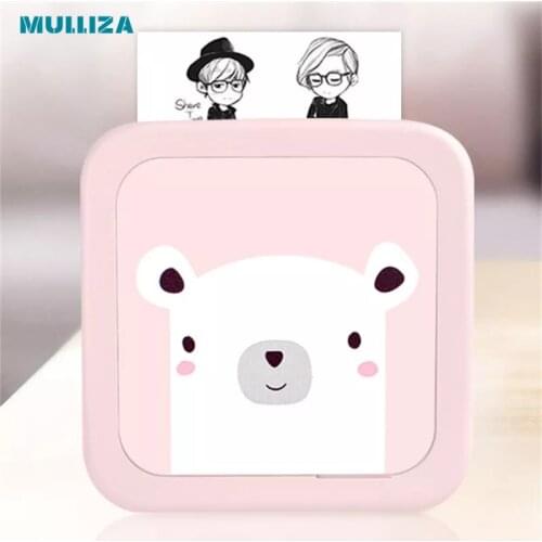 Cute small thermal pocket printer Bluetooth mobile phone wrong question hand account Mini student print photo record