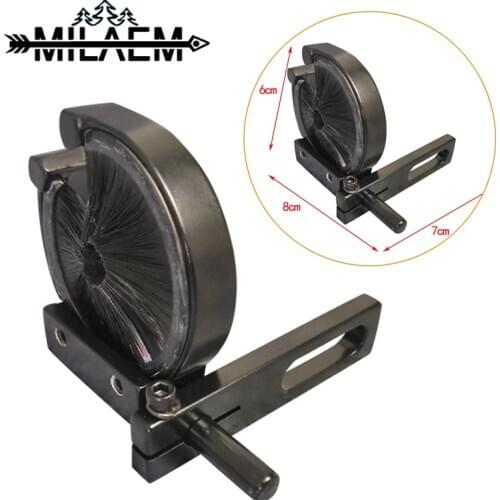 Archery Arrow Rest For Right/left Hand Aluminum Alloy Arrow Protection Stand Thick Bristle Brush Shooting Hunting Accessories