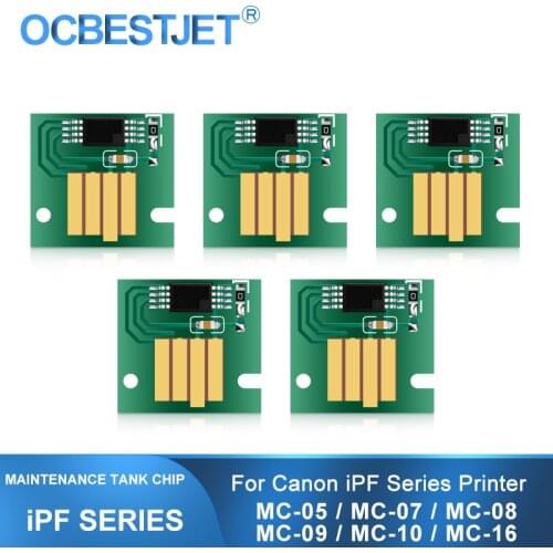 MC-05 MC-07 MC-08 MC-09 MC-10 MC-16 Maintenance Tank Chip For Canon iPF500 iPF510 iPF670 iPF680 iPF770 iPF780 iPF785 iPF810 Chip