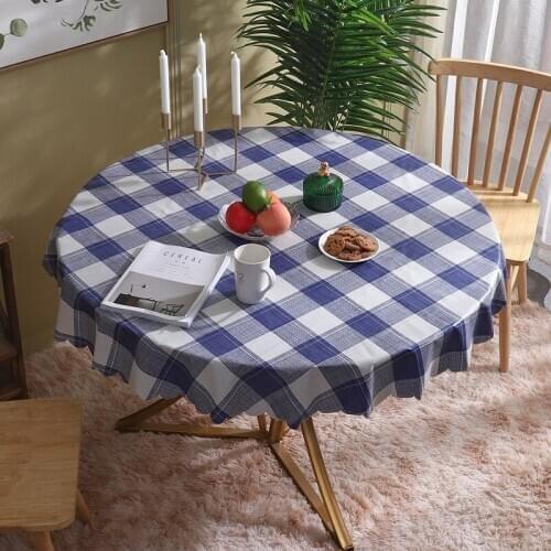 Wide Grid Pattern PVC Tablecloth Waterproof, Oil-proof And Scald-proof Nordic Disposable Plastic Tablecloth Picnic Cloth