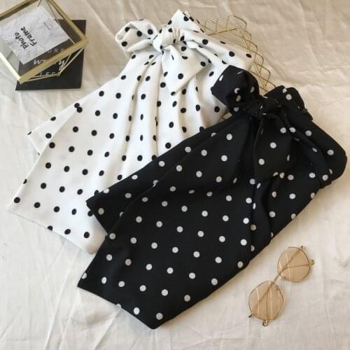 Polka Dot Skirt for Women 2020 Summer Korean Style High Waist Irregular Design Lace-up A- Line Package Hip Skirts Ladies Skirt