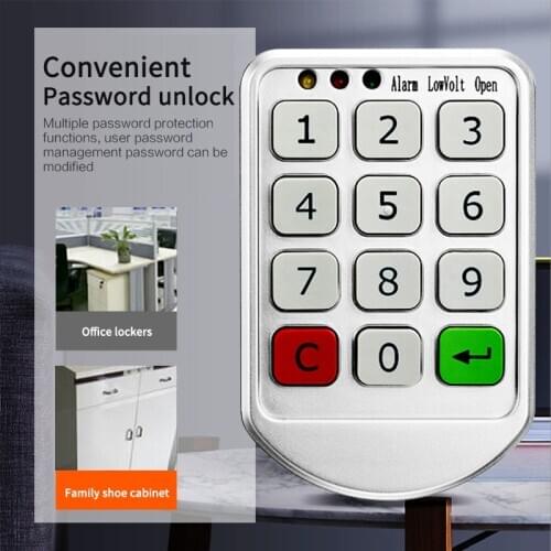 Keyless Digital Door Lock Electronic Keypad Security Password Cabinet Code Locks